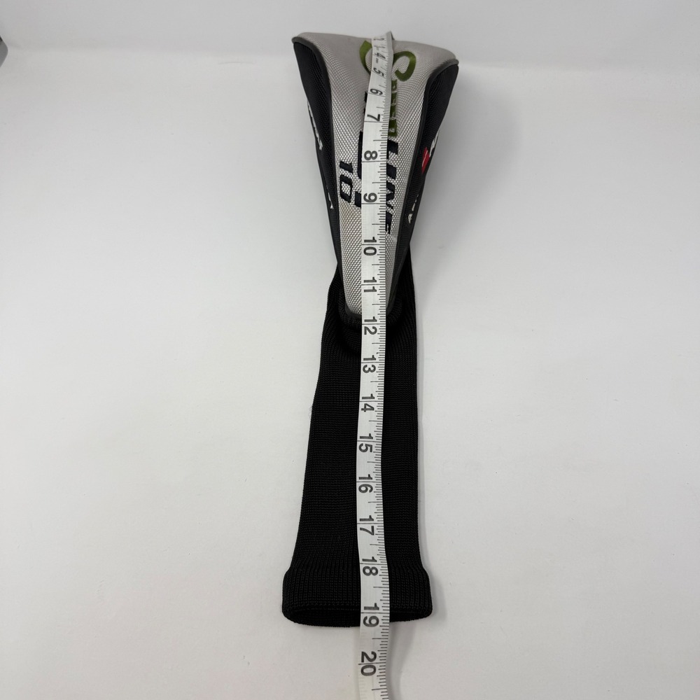 Adams Golf Speedline Fast 10 Driver Headcover Black Silver Aerodynamic Sock - Picture 4 of 5